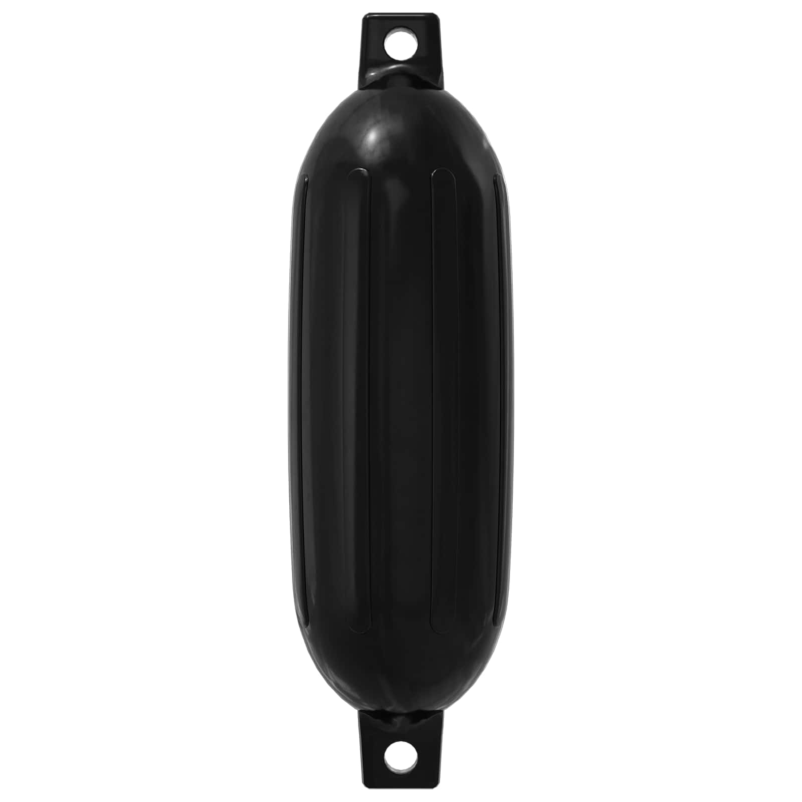 Bootsfender 2 Stk. Ø 14 x 50 cm Schwarz PVC