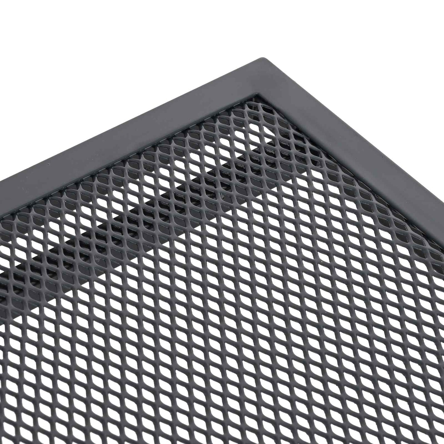 Ausziehbarer Mesh Esstisch Anthrazit 212 x 90 x 76 cm Stahl