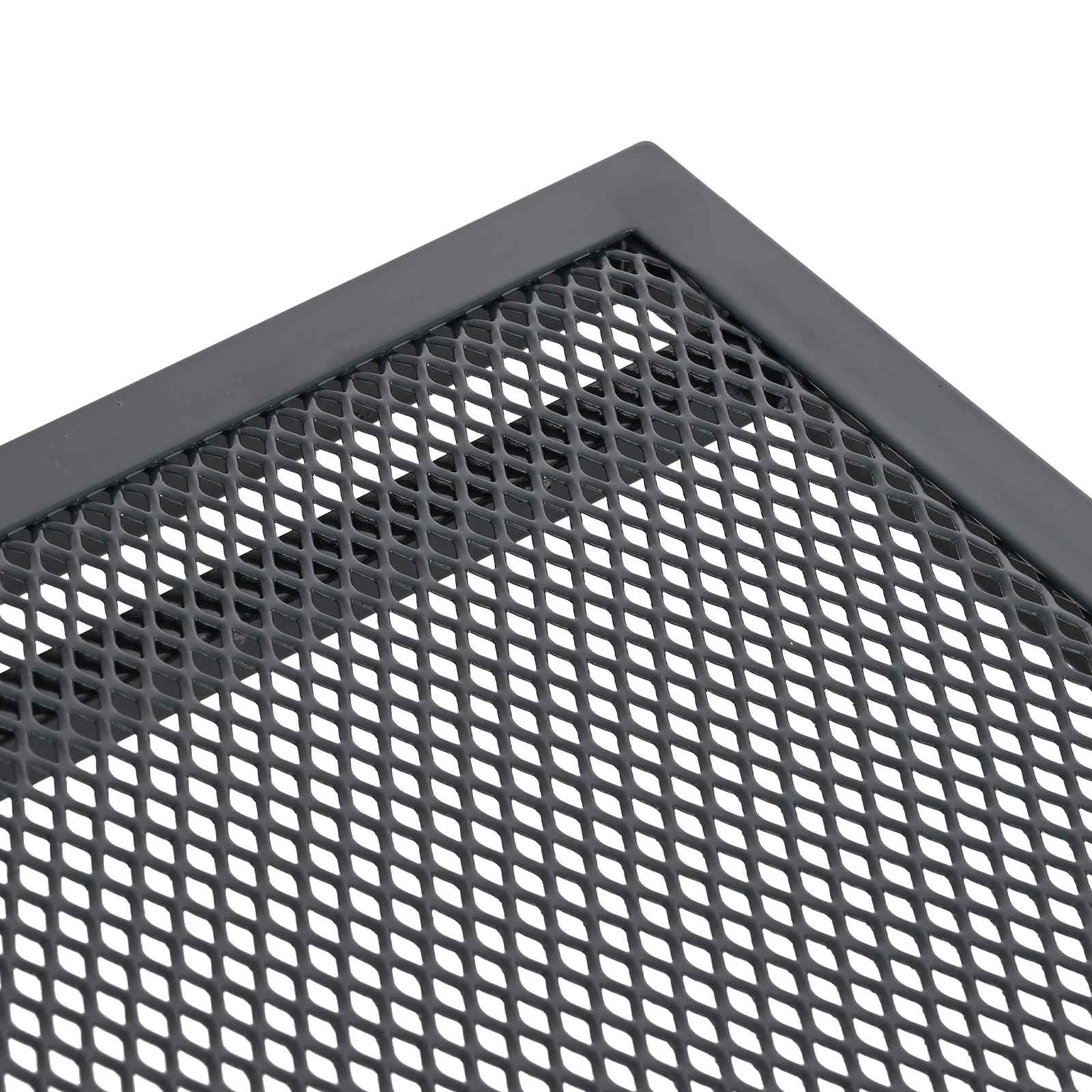 Ausziehbarer Mesh Esstisch Anthrazit 212 x 90 x 76 cm Stahl