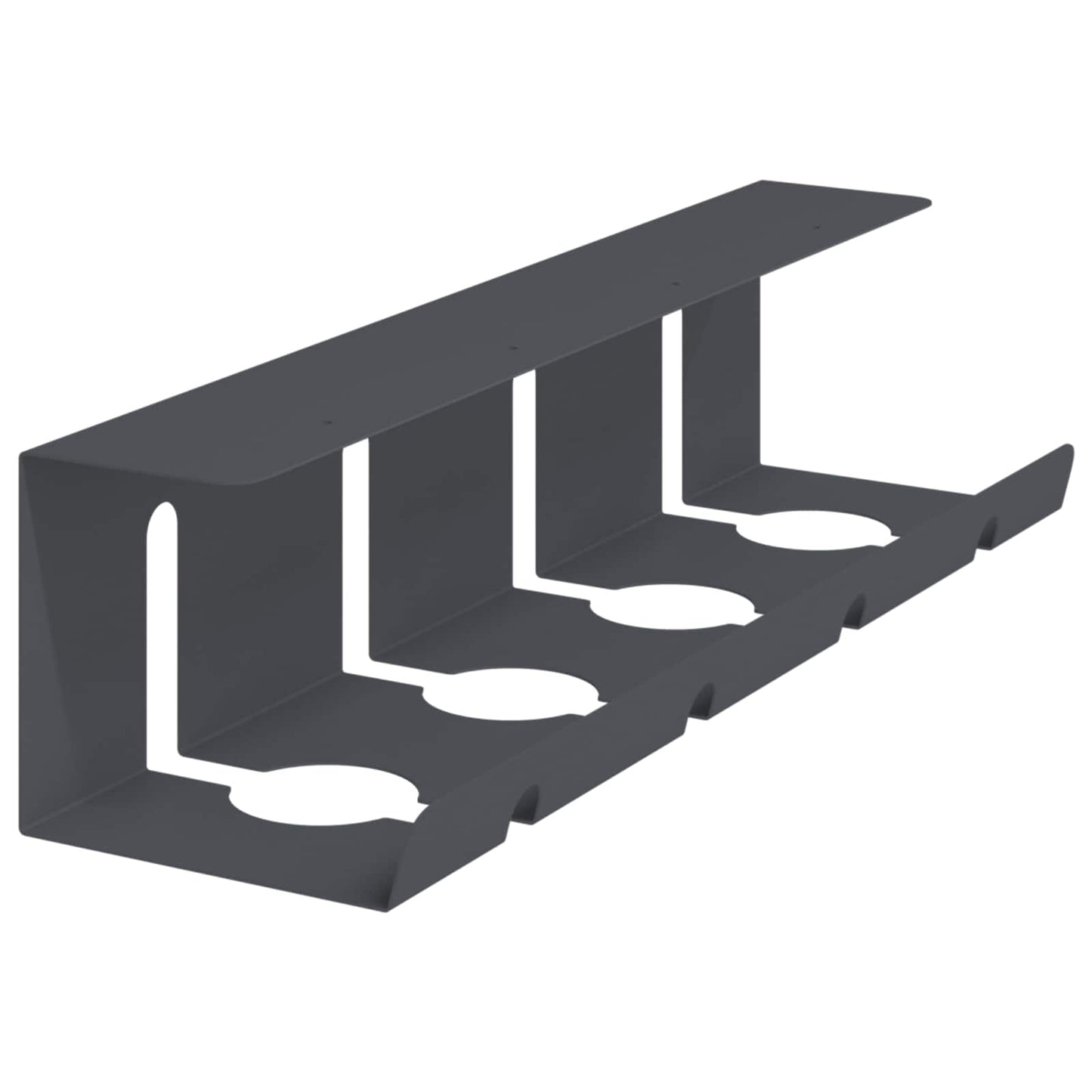 Unter dem Schreibtisch Kabelmanagement Tray 2 Stk. Anthrazit