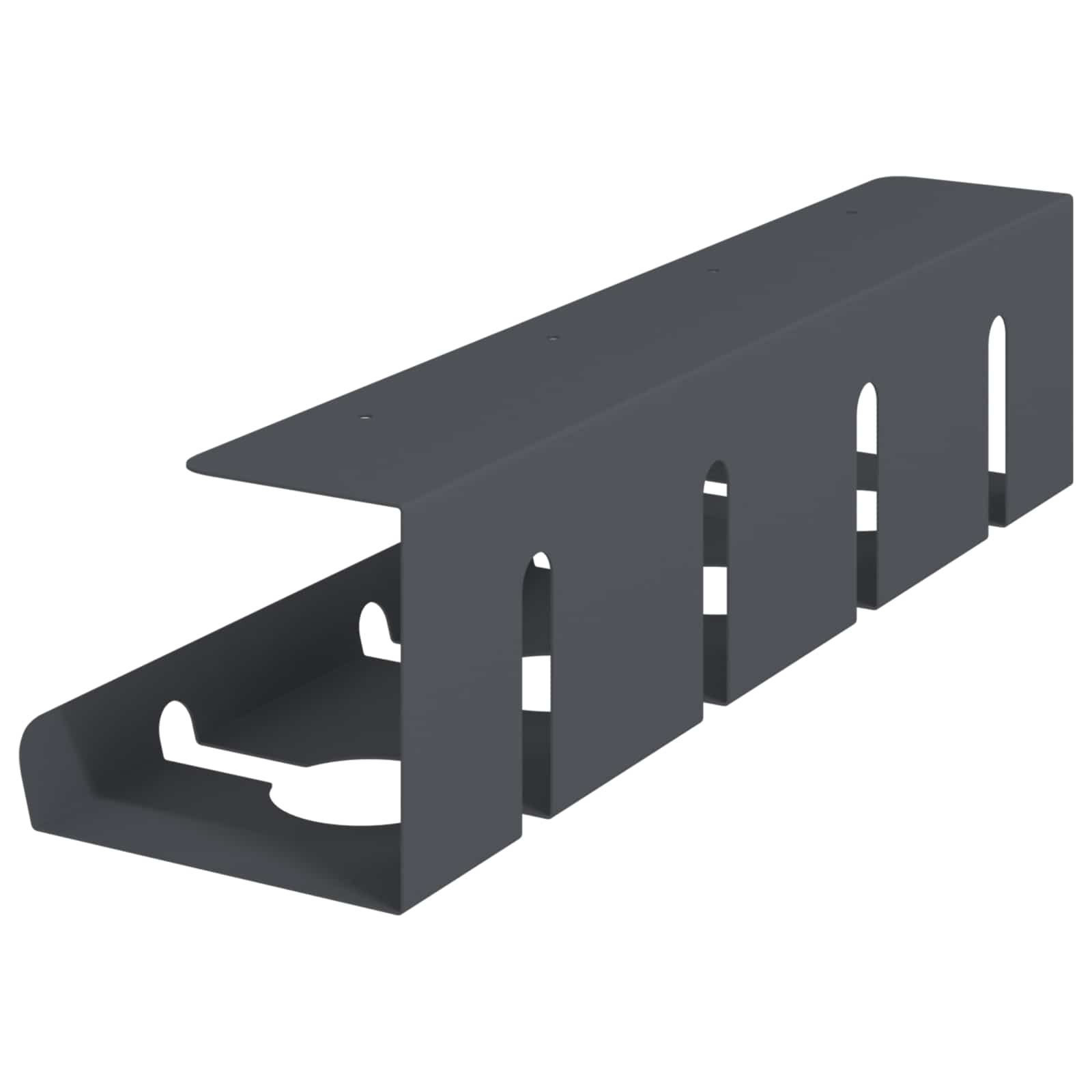 Unter dem Schreibtisch Kabelmanagement Tray 2 Stk. Anthrazit
