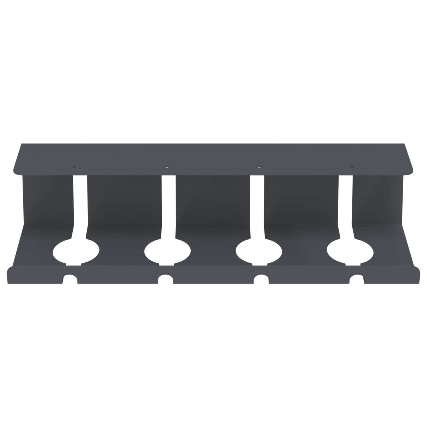 Unter dem Schreibtisch Kabelmanagement Tray 2 Stk. Anthrazit