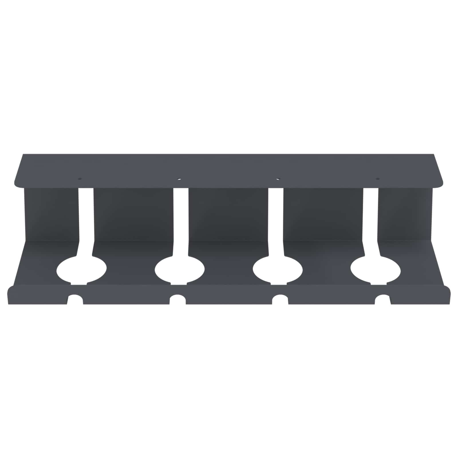 Unter dem Schreibtisch Kabelmanagement Tray 2 Stk. Anthrazit