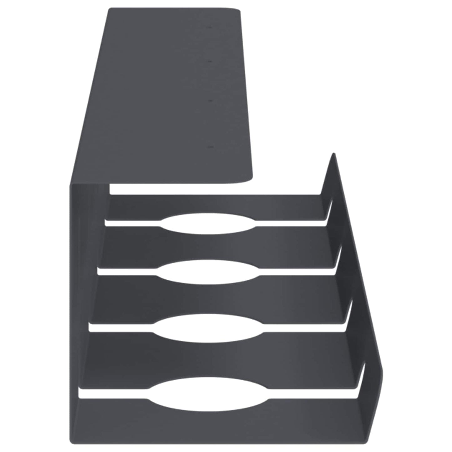 Unter dem Schreibtisch Kabelmanagement Tray 2 Stk. Anthrazit