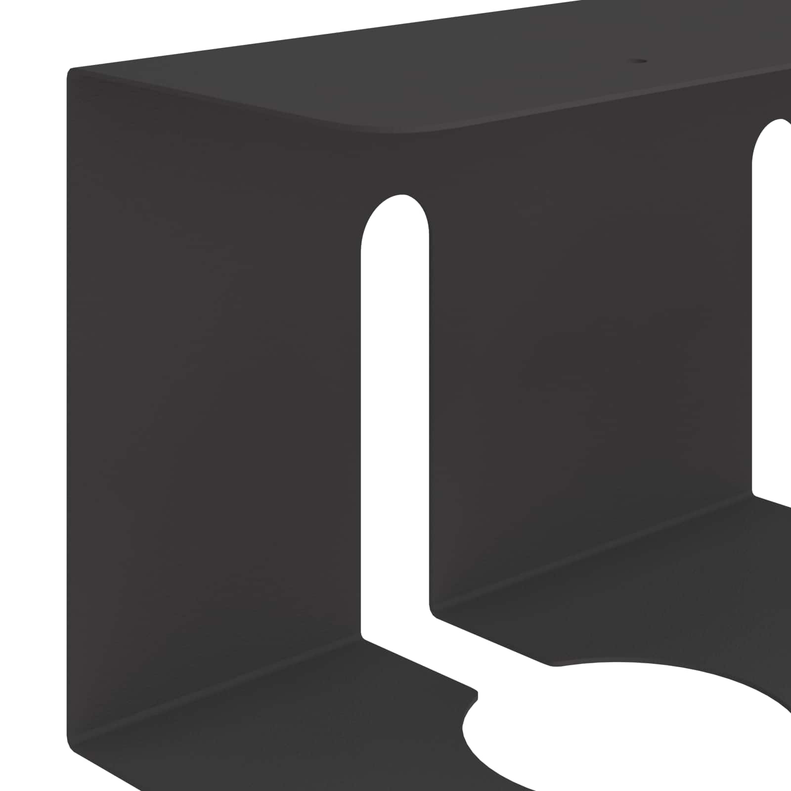 Unter dem Schreibtisch Kabelmanagement Tray 2 Stk. Schwarz