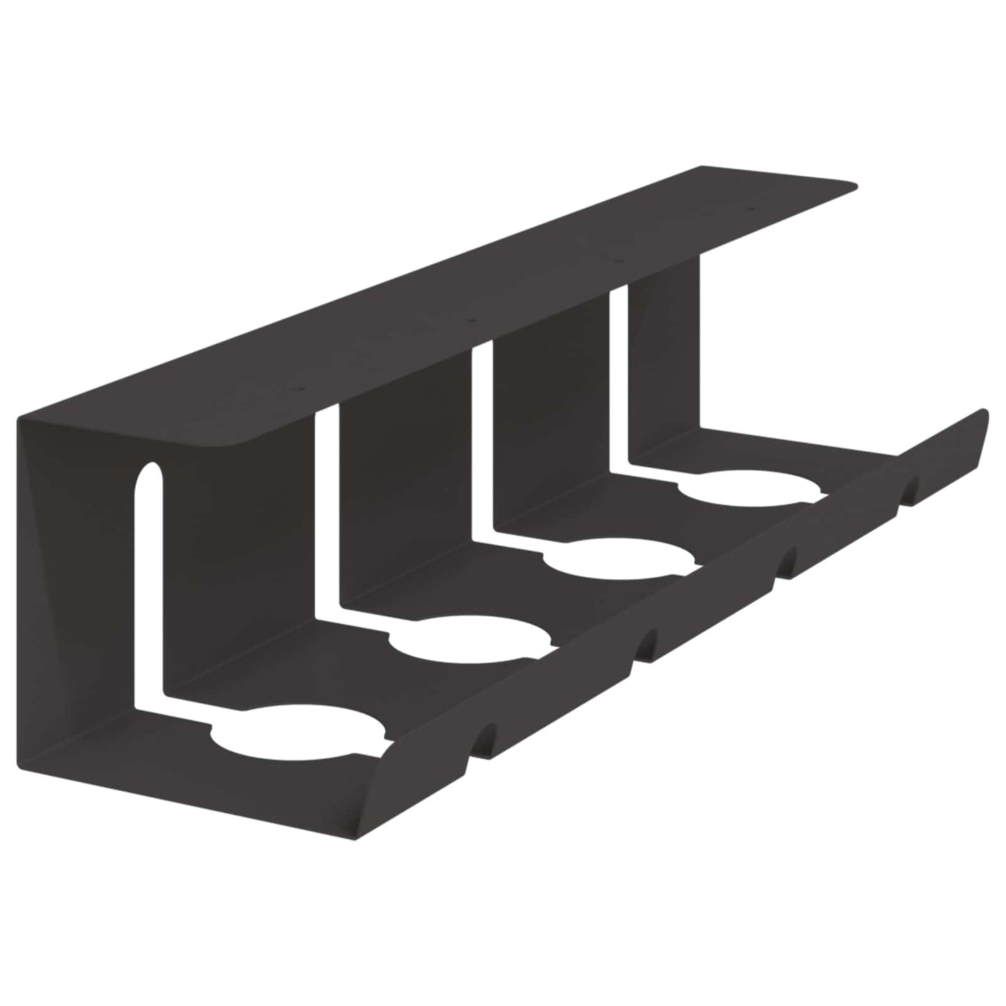 Unter dem Schreibtisch Kabelmanagement Tray 2 Stk. Schwarz