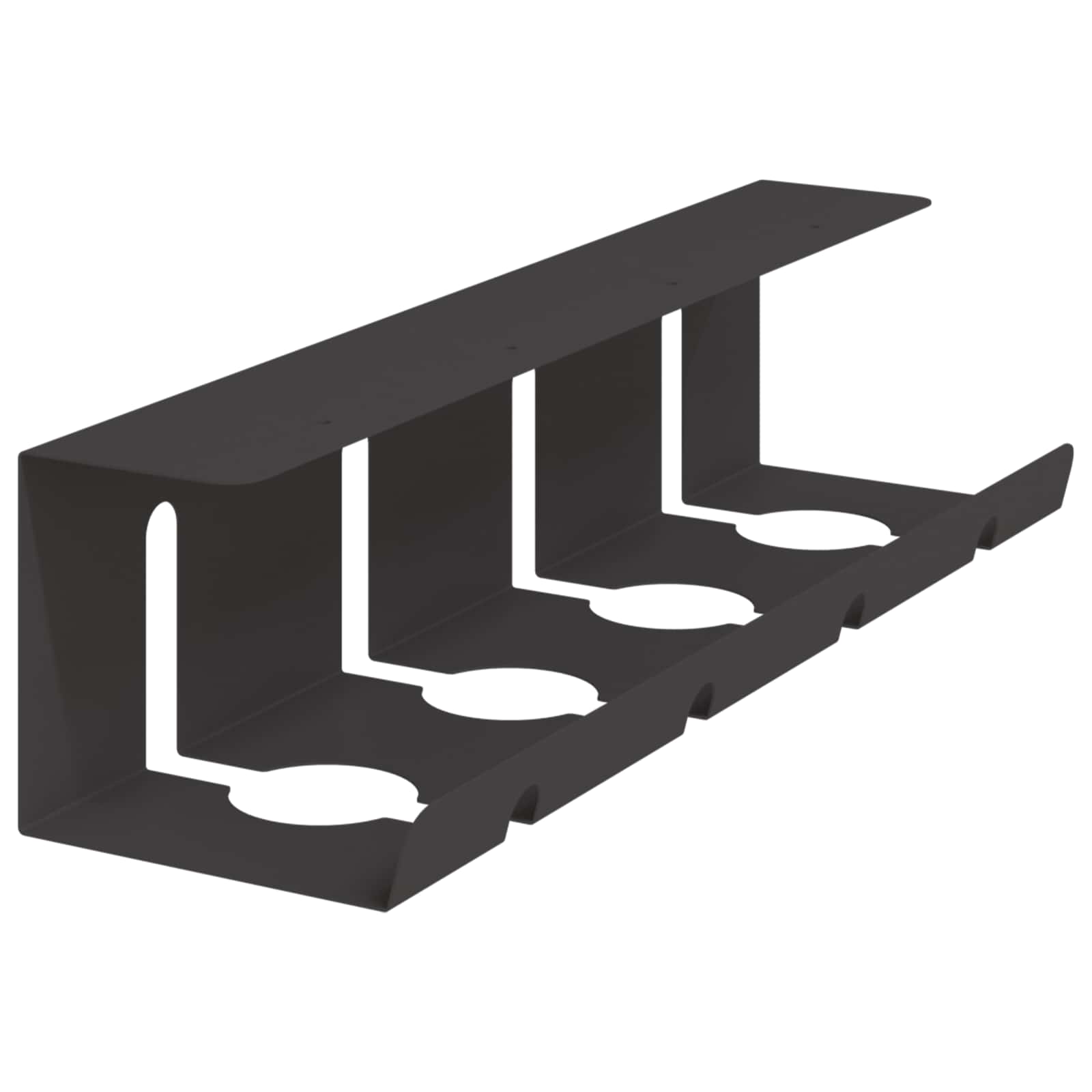Unter dem Schreibtisch Kabelmanagement Tray 2 Stk. Schwarz