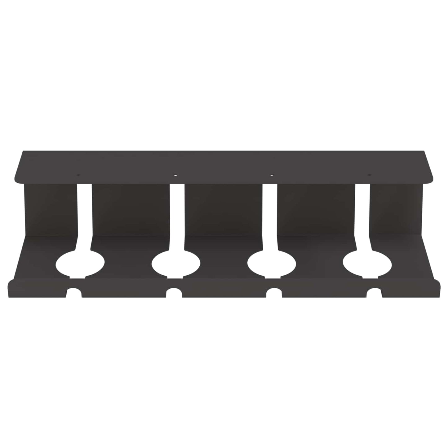 Unter dem Schreibtisch Kabelmanagement Tray 2 Stk. Schwarz