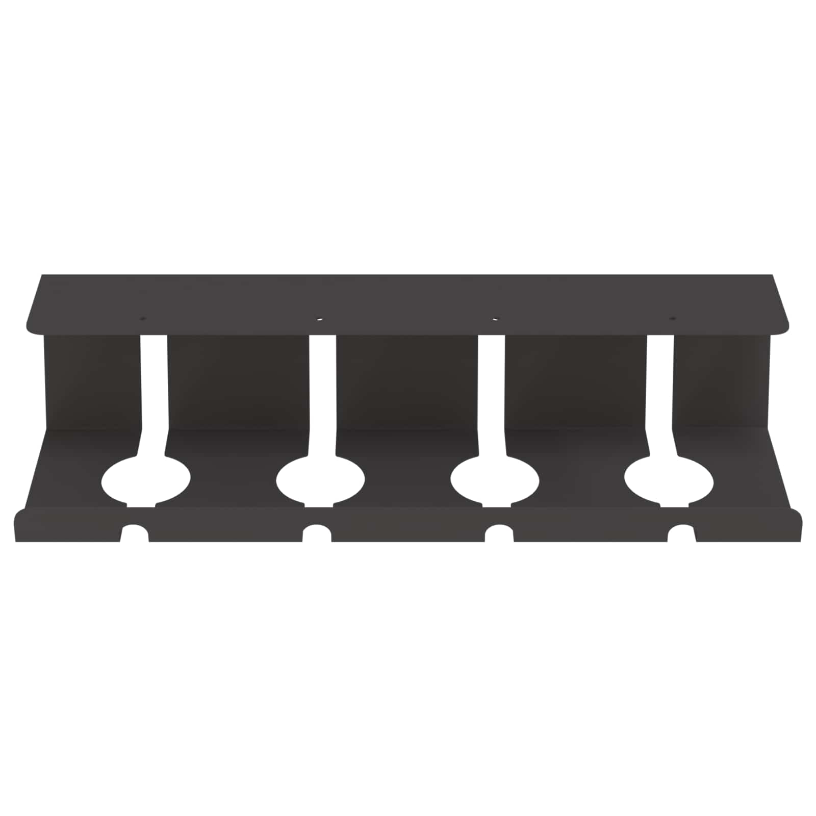 Unter dem Schreibtisch Kabelmanagement Tray 2 Stk. Schwarz