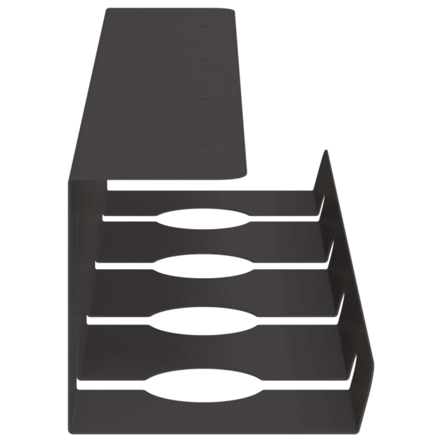 Unter dem Schreibtisch Kabelmanagement Tray 2 Stk. Schwarz