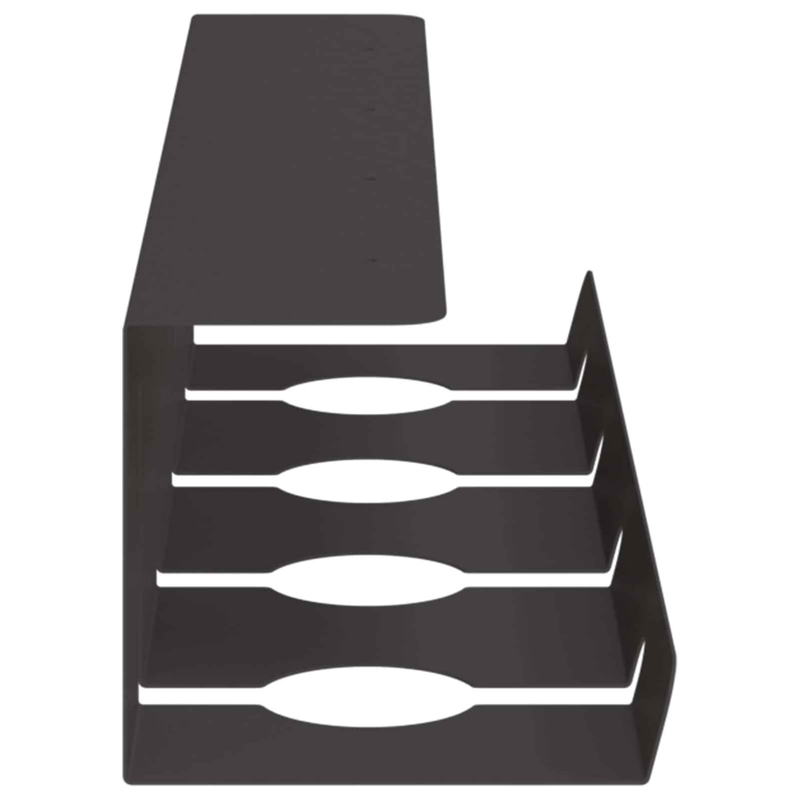 Unter dem Schreibtisch Kabelmanagement Tray 2 Stk. Schwarz