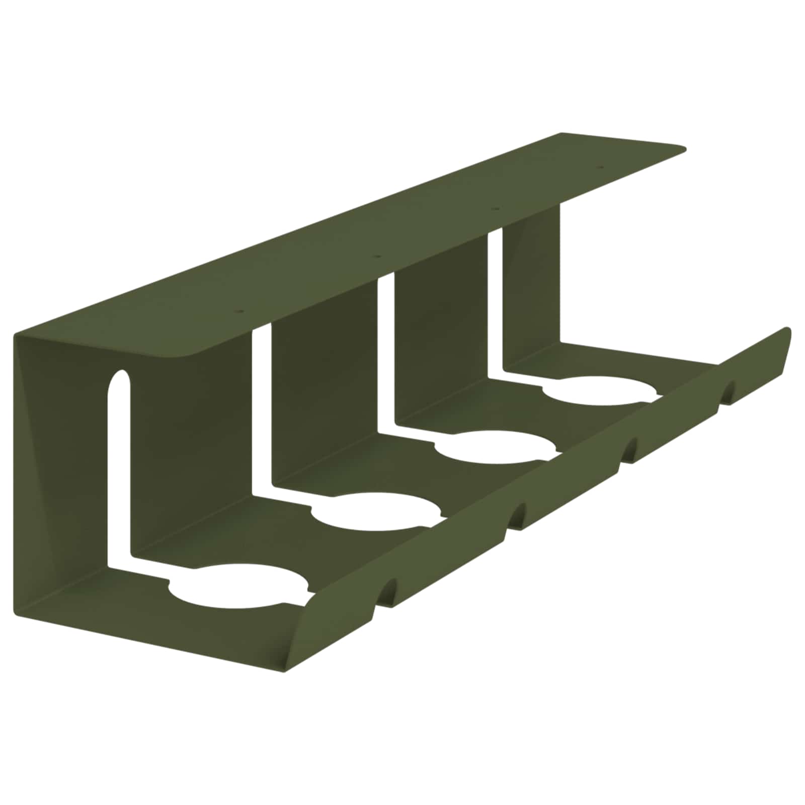 Unter dem Schreibtisch Kabelmanagement Tray 2 Stk. Olivgrün
