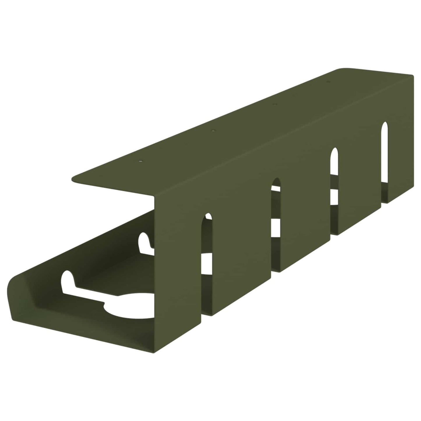 Unter dem Schreibtisch Kabelmanagement Tray 2 Stk. Olivgrün