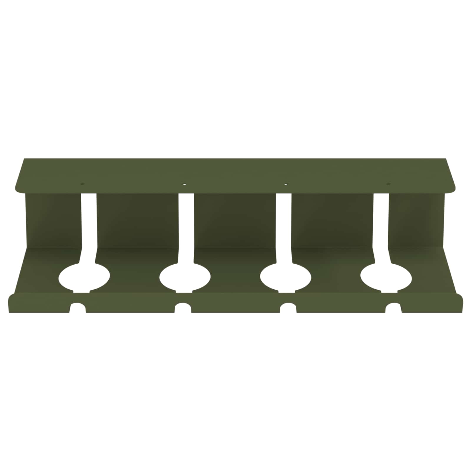 Unter dem Schreibtisch Kabelmanagement Tray 2 Stk. Olivgrün