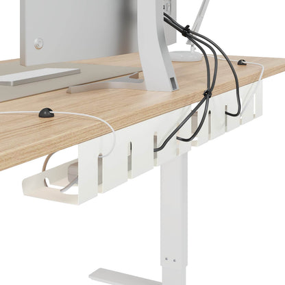 Unter dem Schreibtisch Kabelmanagement Tray 2 Stk. Weiß