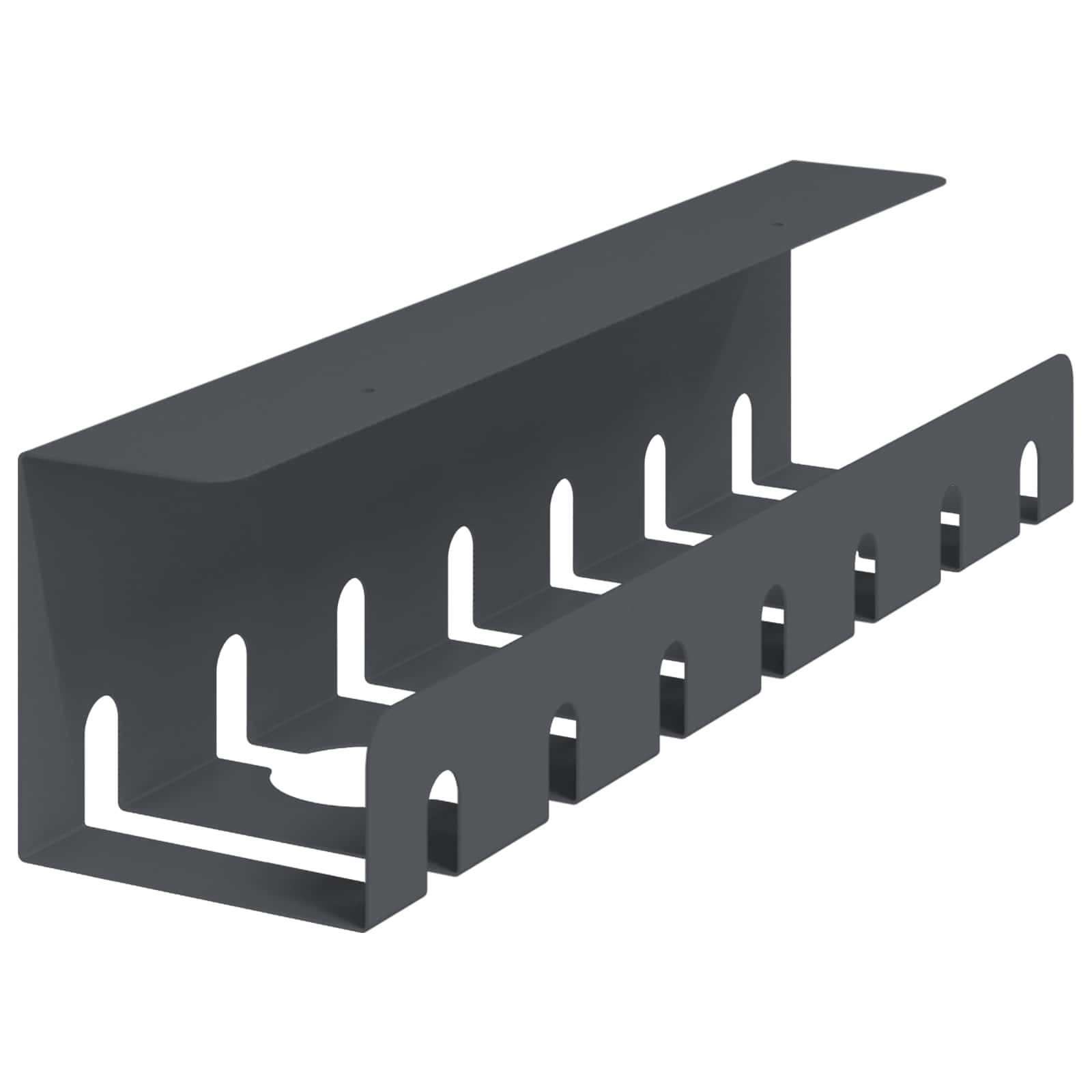 Unter dem Schreibtisch Kabelmanagement Tray 2 Stk. Anthrazit