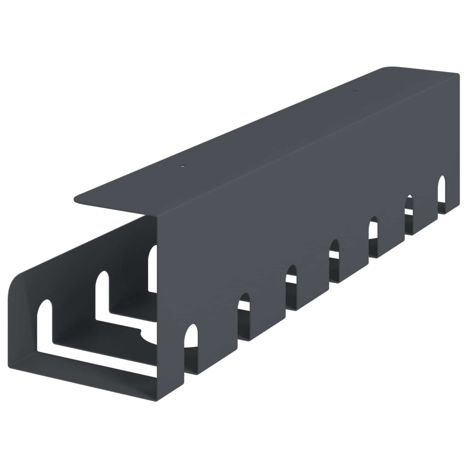 Unter dem Schreibtisch Kabelmanagement Tray 2 Stk. Anthrazit