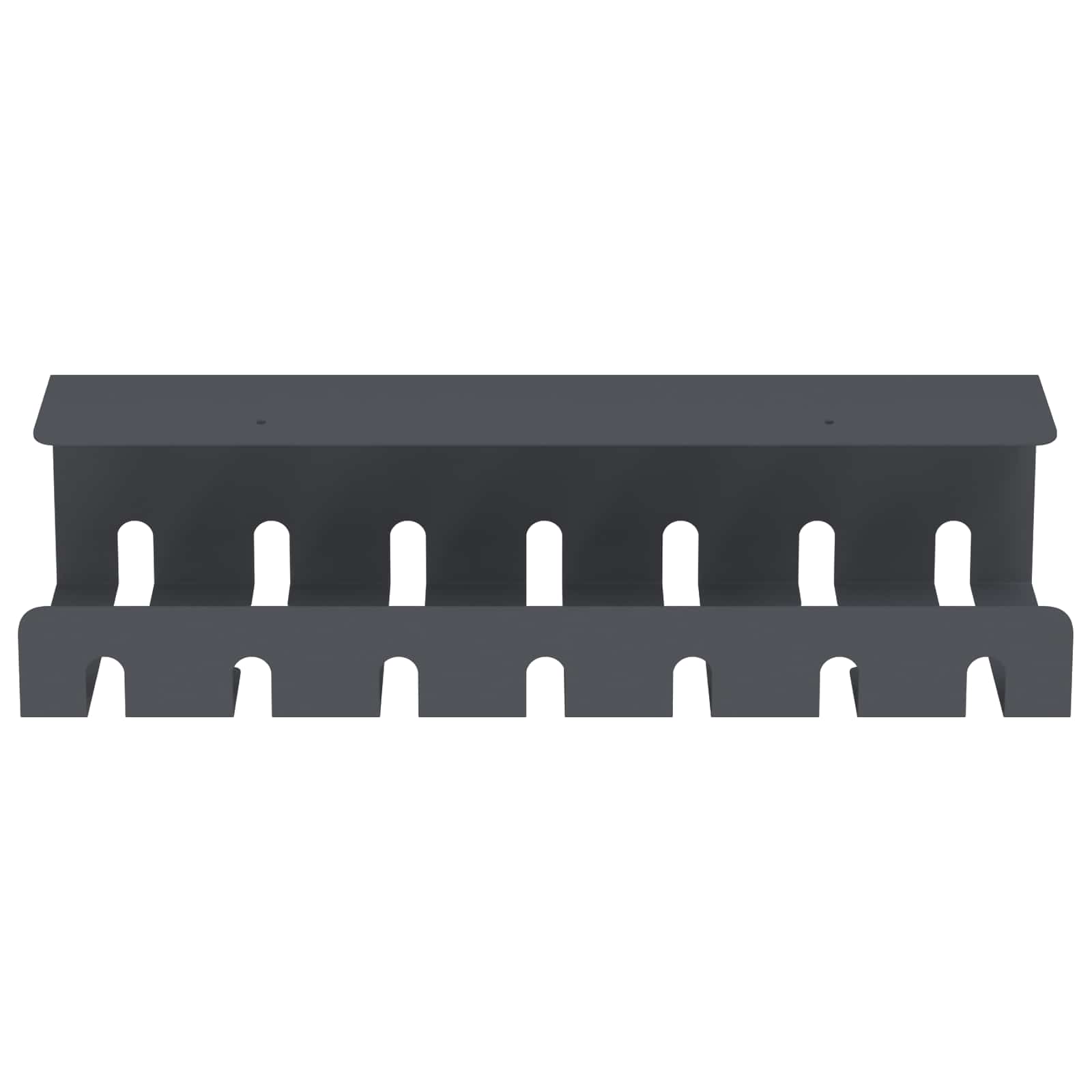 Unter dem Schreibtisch Kabelmanagement Tray 2 Stk. Anthrazit