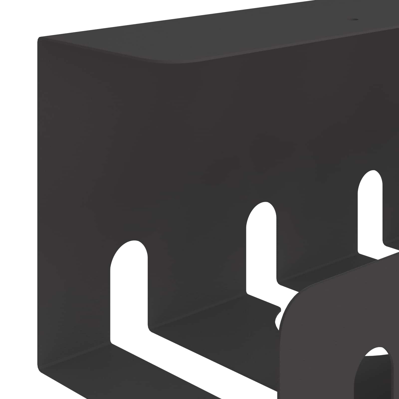 Unter dem Schreibtisch Kabelmanagement Tray 2 Stk. Schwarz