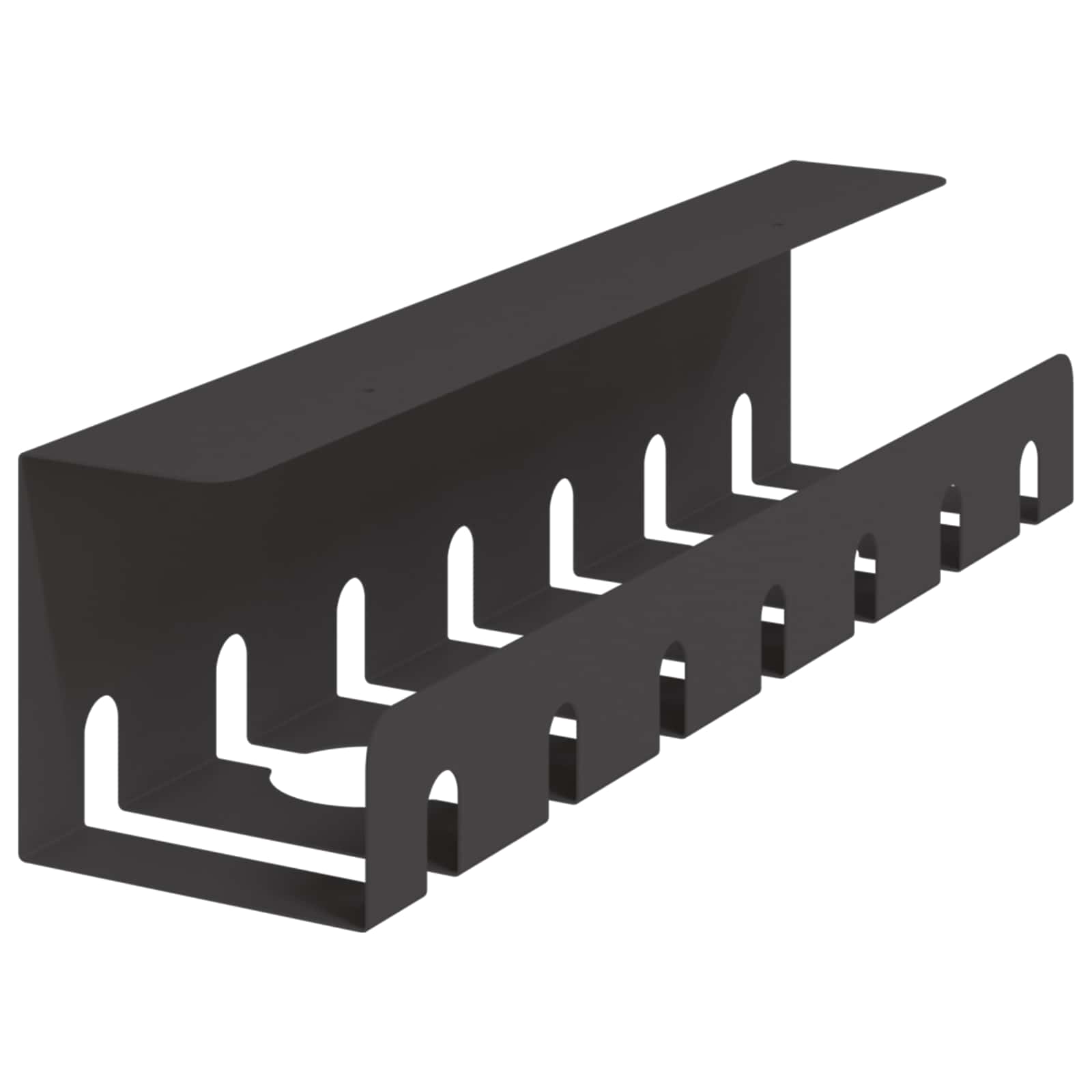 Unter dem Schreibtisch Kabelmanagement Tray 2 Stk. Schwarz