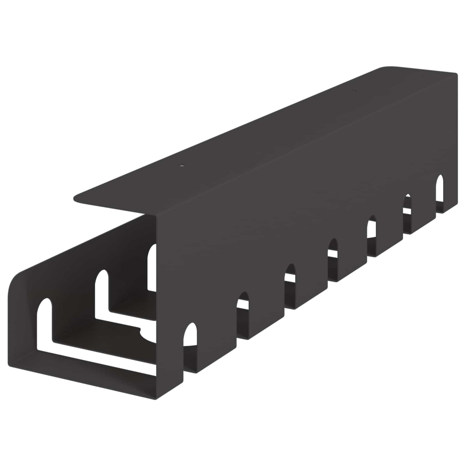 Unter dem Schreibtisch Kabelmanagement Tray 2 Stk. Schwarz