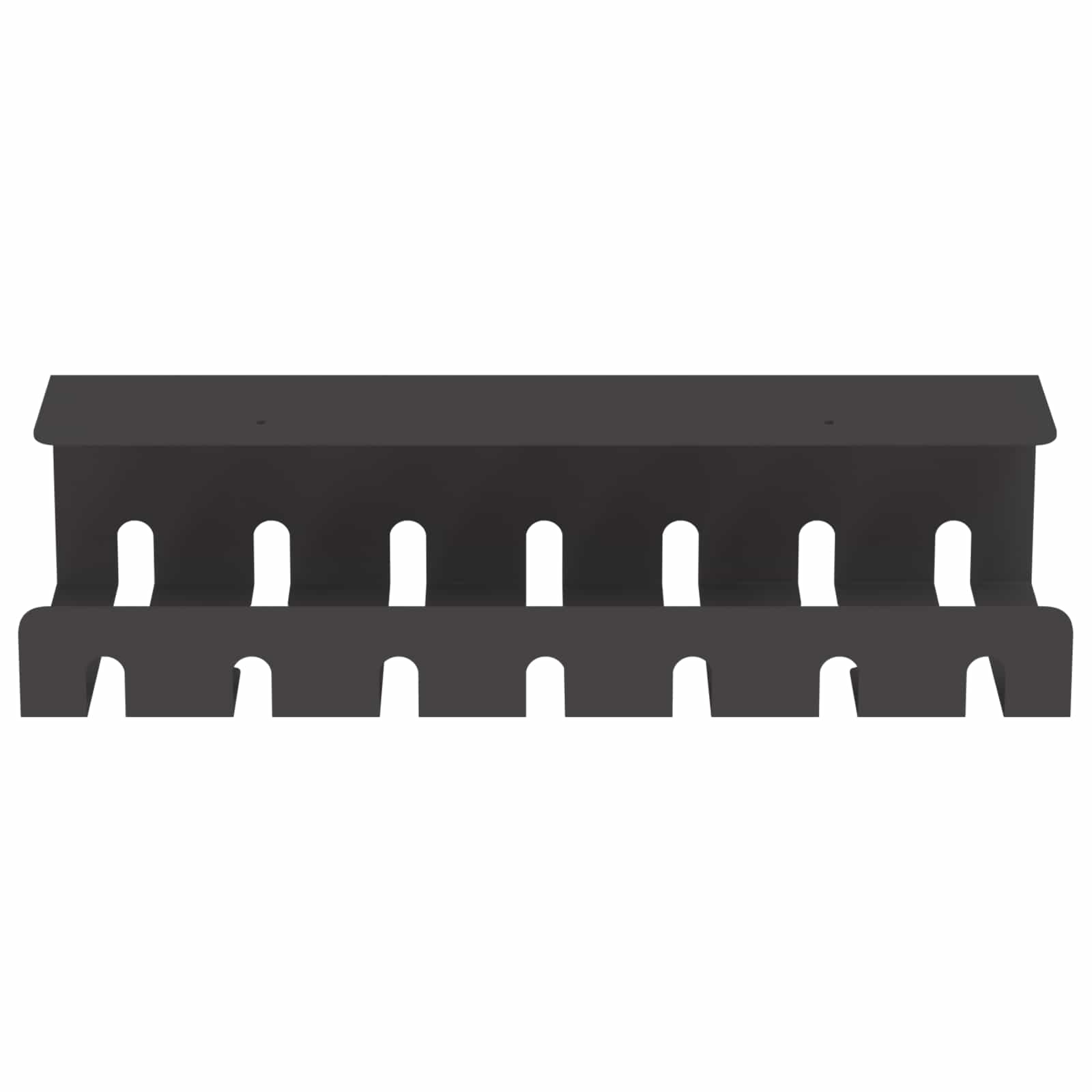 Unter dem Schreibtisch Kabelmanagement Tray 2 Stk. Schwarz