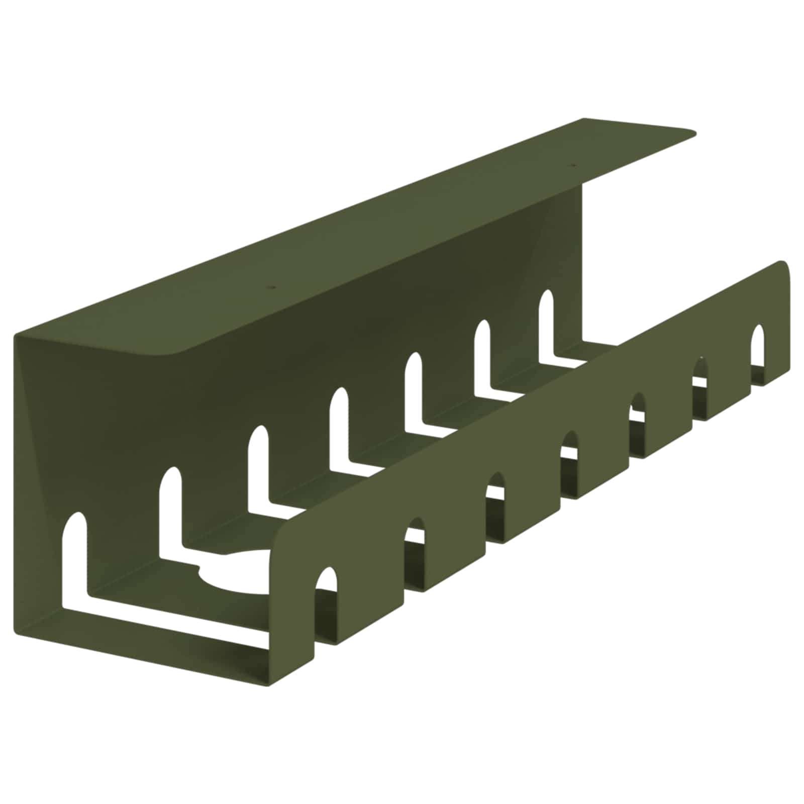 Unter dem Schreibtisch Kabelmanagement Tray 2 Stk. Olivgrün
