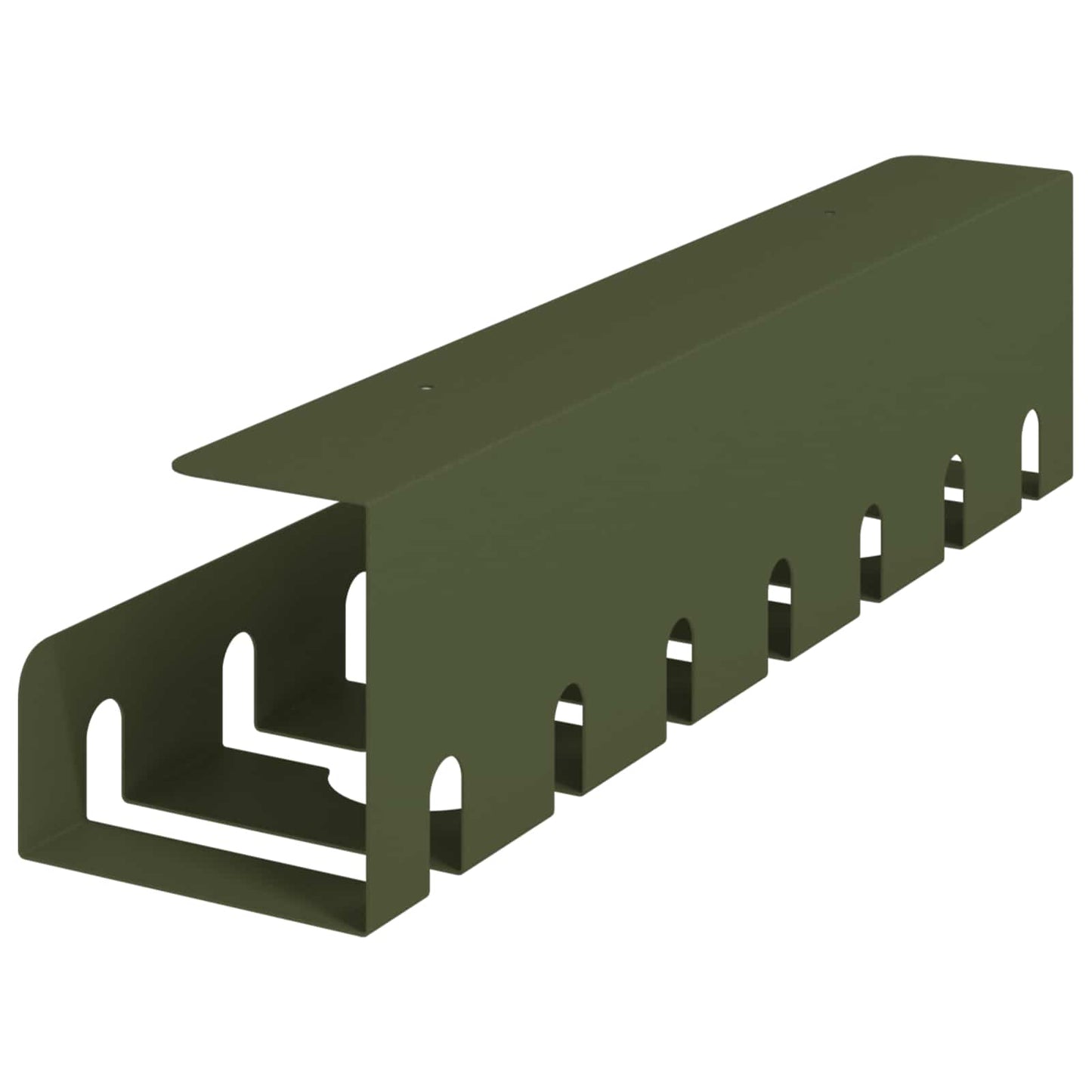 Unter dem Schreibtisch Kabelmanagement Tray 2 Stk. Olivgrün