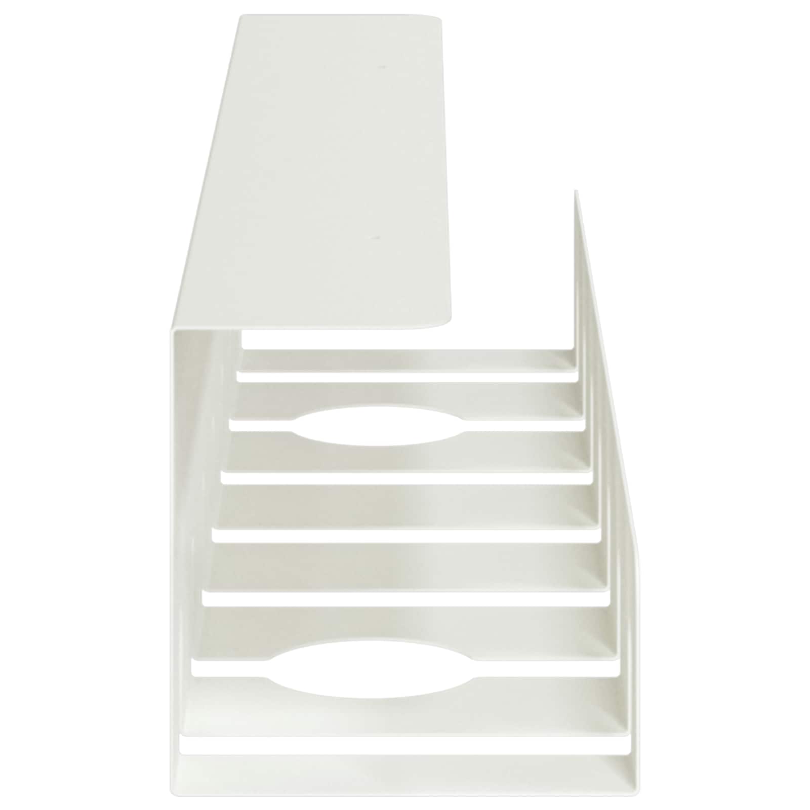 Unter dem Schreibtisch Kabelmanagement Tray 2 Stk. Weiß