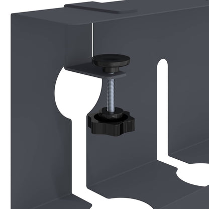 Unter dem Schreibtisch Kabelmanagement Tray 2 Stk. Anthrazit