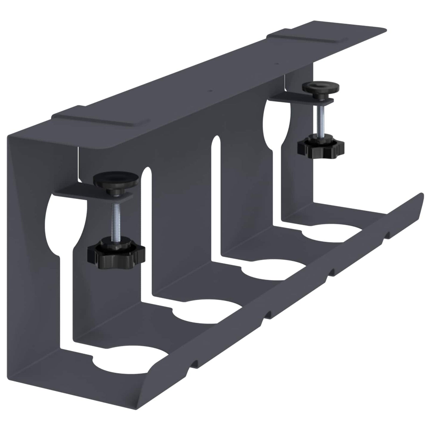 Unter dem Schreibtisch Kabelmanagement Tray 2 Stk. Anthrazit