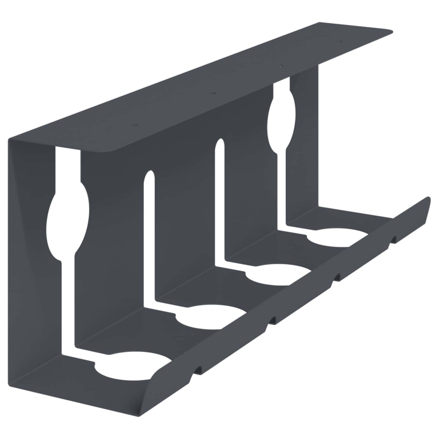 Unter dem Schreibtisch Kabelmanagement Tray 2 Stk. Anthrazit