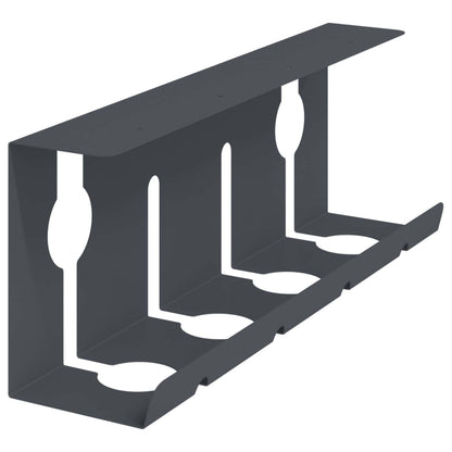 Unter dem Schreibtisch Kabelmanagement Tray 2 Stk. Anthrazit