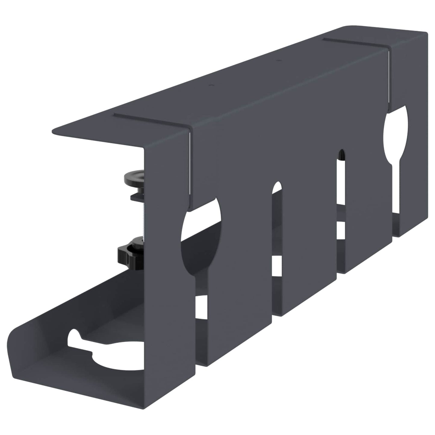 Unter dem Schreibtisch Kabelmanagement Tray 2 Stk. Anthrazit