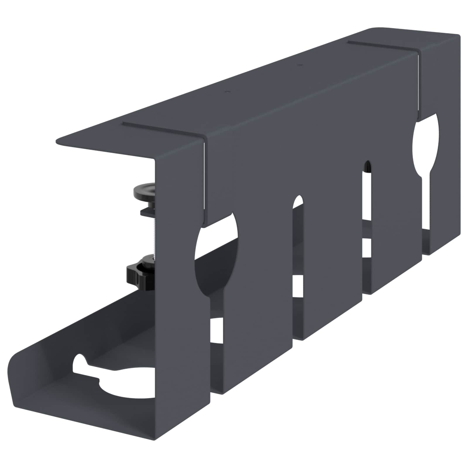 Unter dem Schreibtisch Kabelmanagement Tray 2 Stk. Anthrazit