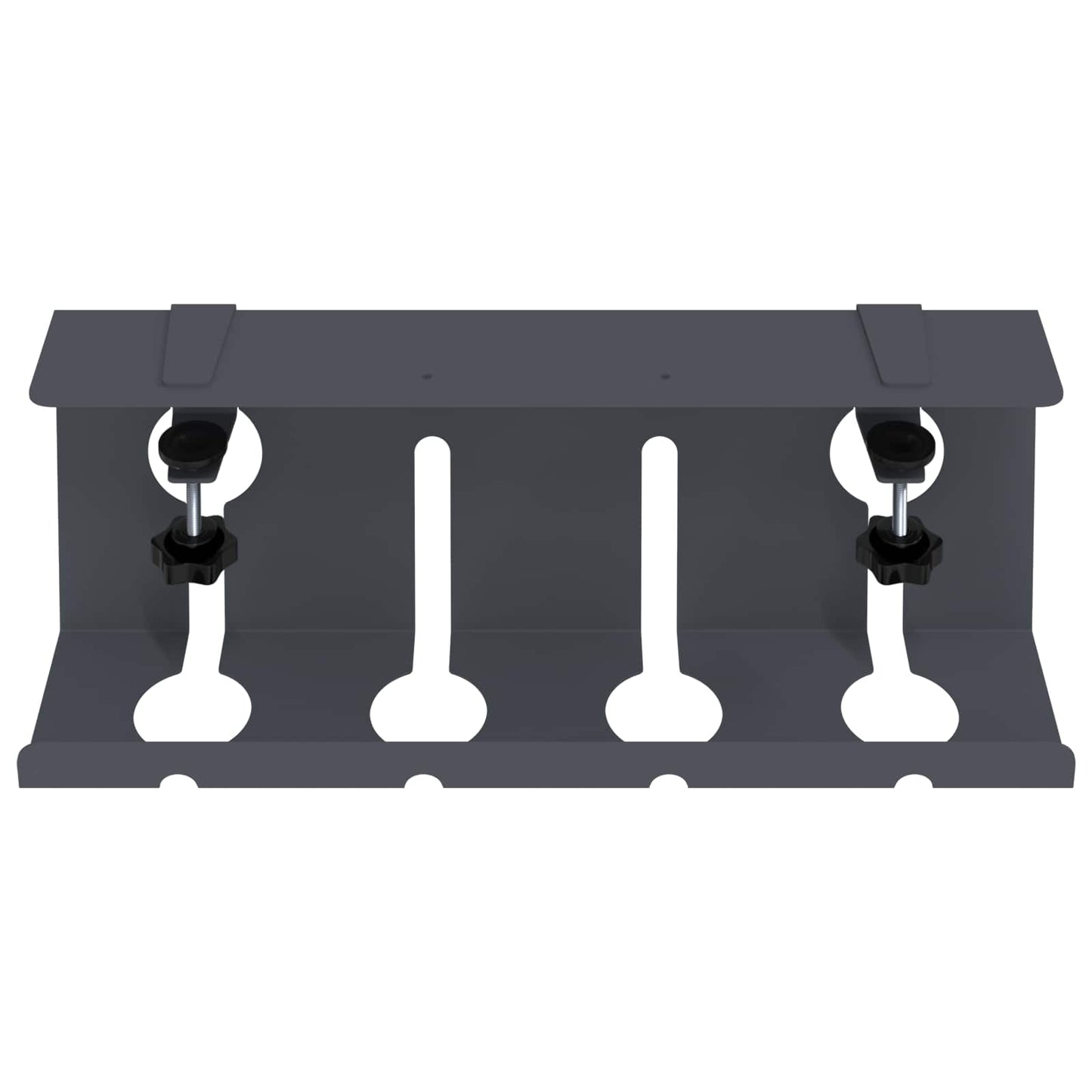 Unter dem Schreibtisch Kabelmanagement Tray 2 Stk. Anthrazit