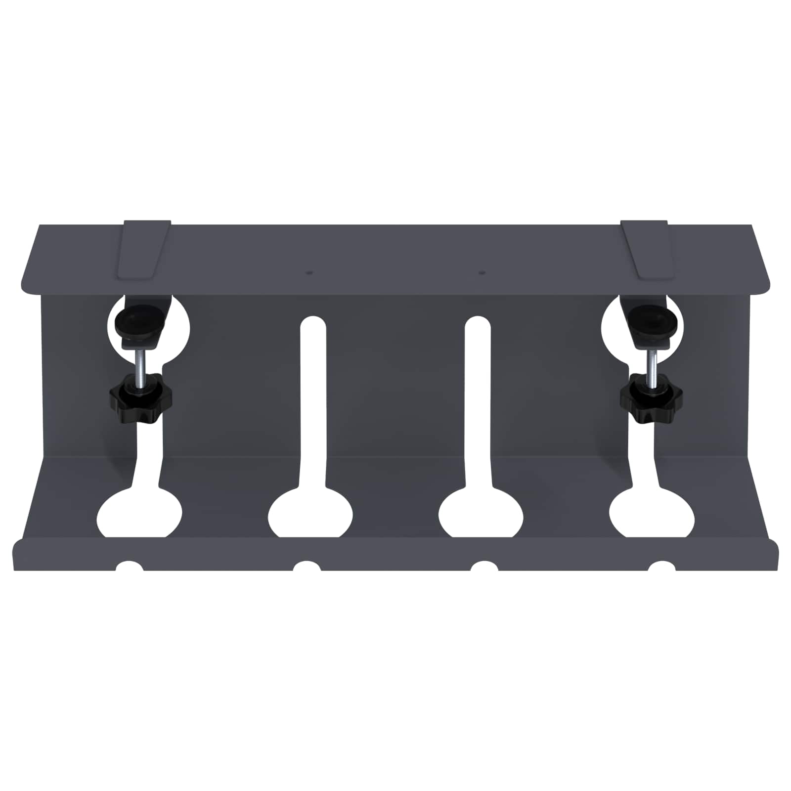 Unter dem Schreibtisch Kabelmanagement Tray 2 Stk. Anthrazit