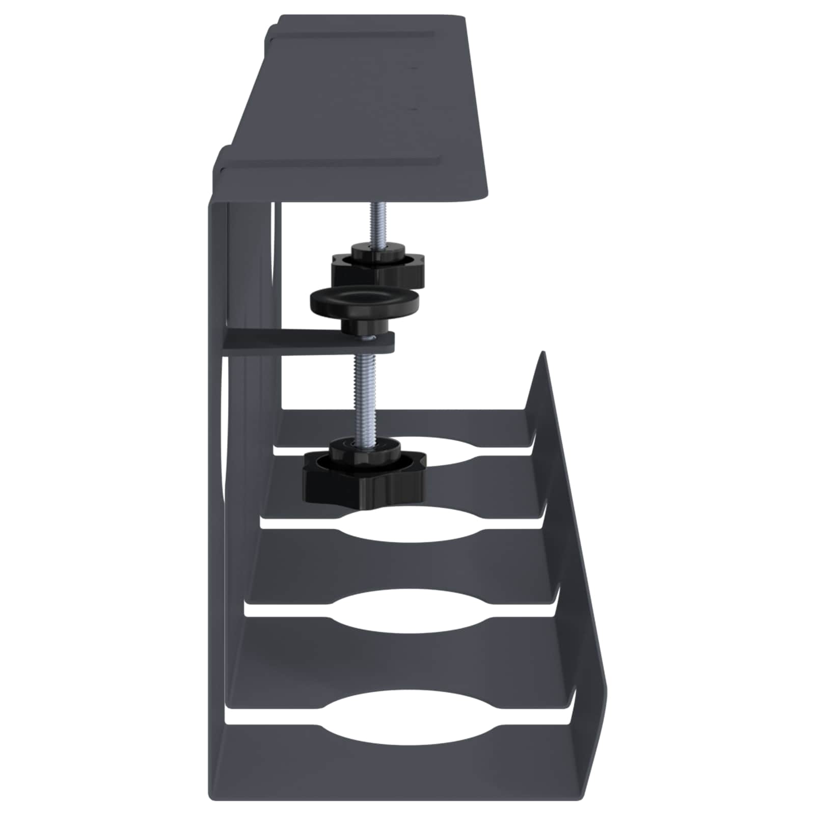 Unter dem Schreibtisch Kabelmanagement Tray 2 Stk. Anthrazit