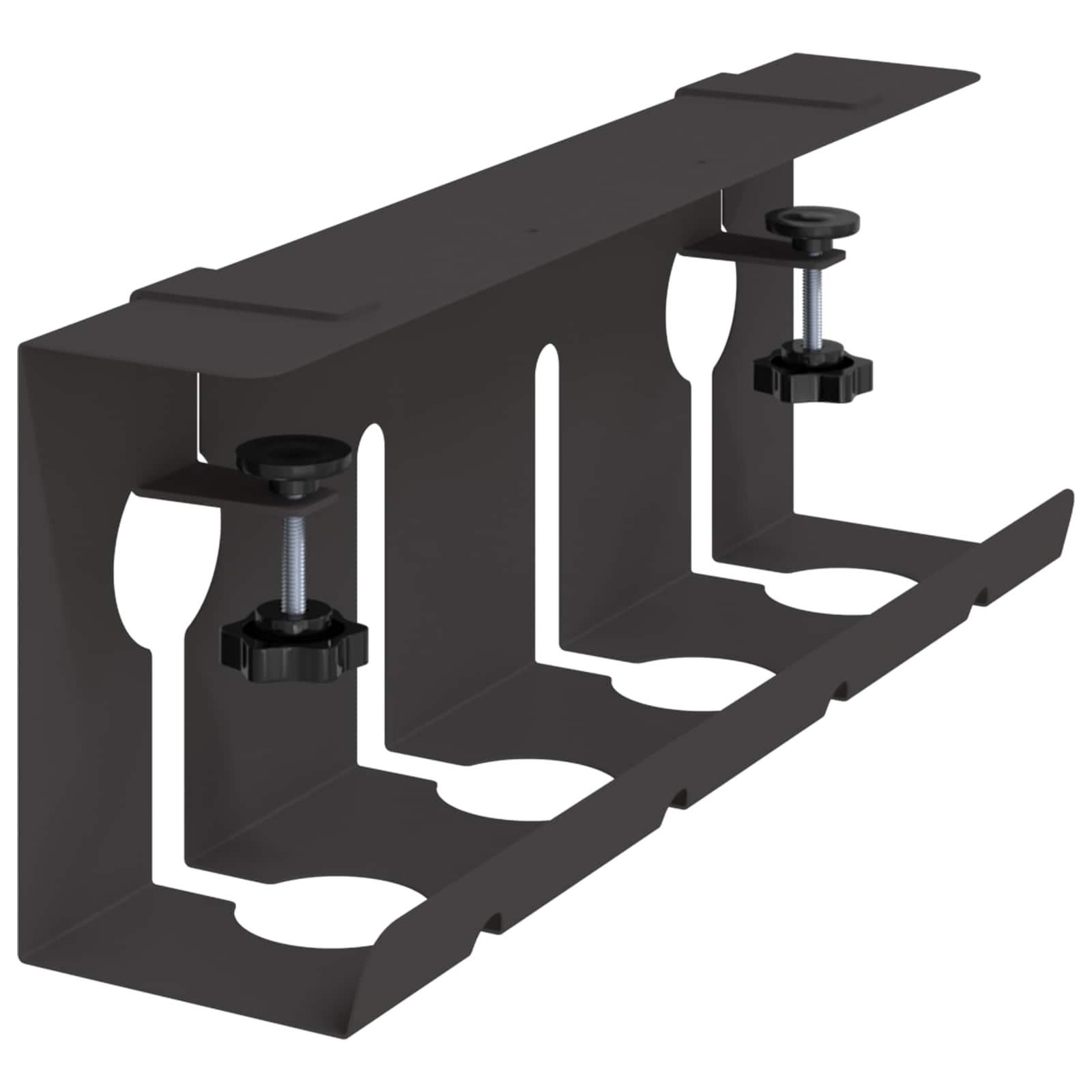 Unter dem Schreibtisch Kabelmanagement Tray 2 Stk. Schwarz
