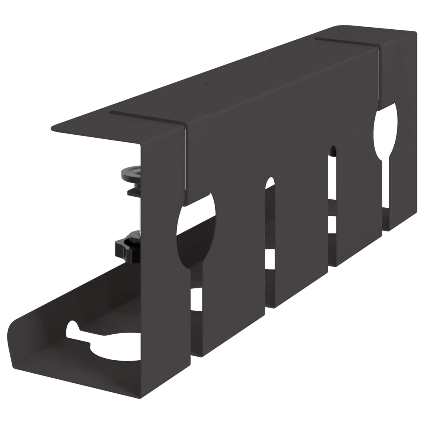Unter dem Schreibtisch Kabelmanagement Tray 2 Stk. Schwarz