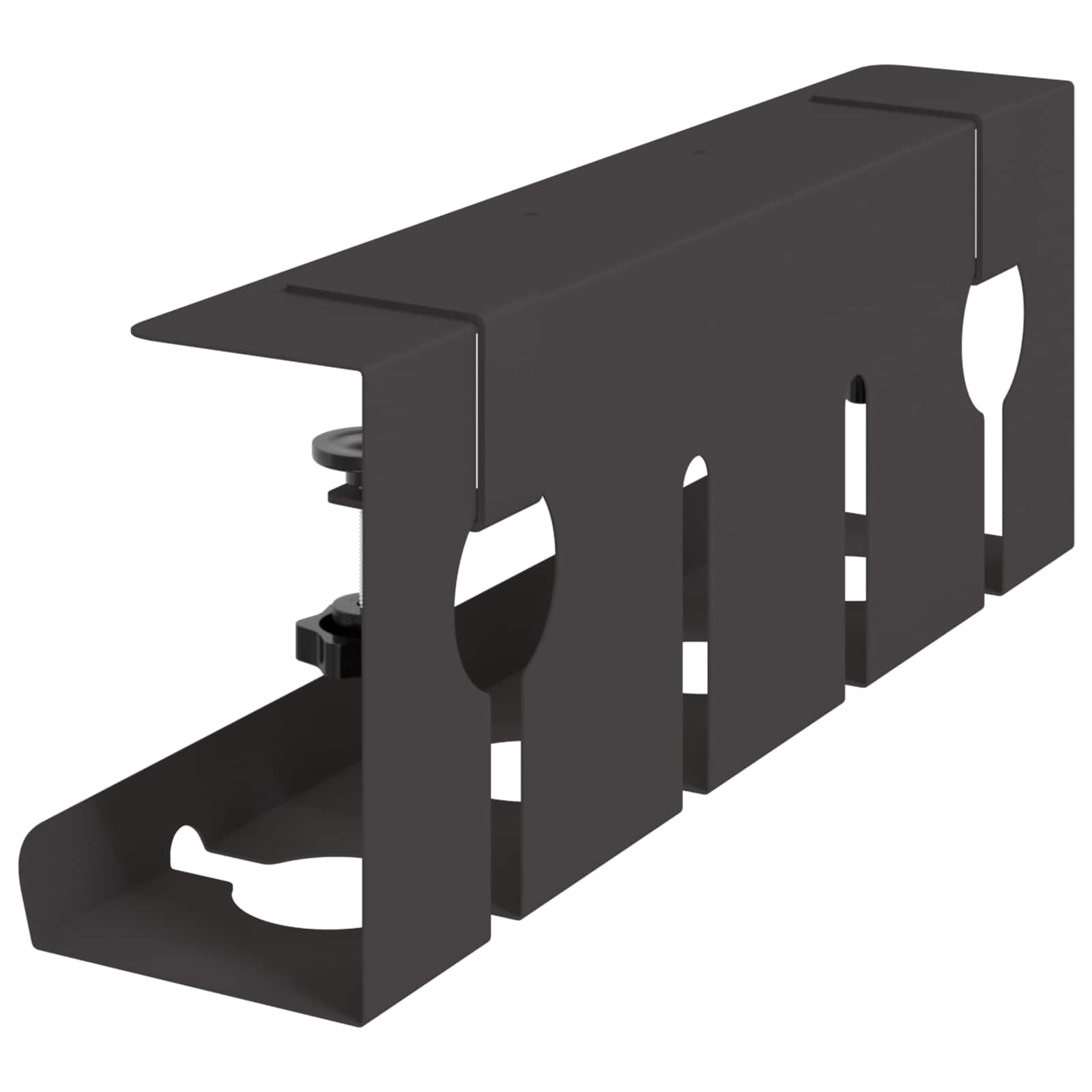 Unter dem Schreibtisch Kabelmanagement Tray 2 Stk. Schwarz
