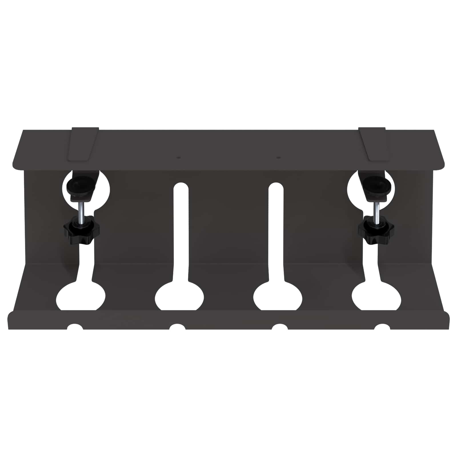 Unter dem Schreibtisch Kabelmanagement Tray 2 Stk. Schwarz