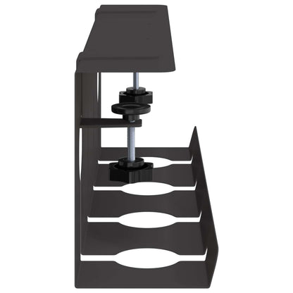 Unter dem Schreibtisch Kabelmanagement Tray 2 Stk. Schwarz