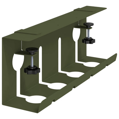 Unter dem Schreibtisch Kabelmanagement Tray 2 Stk. Olivgrün
