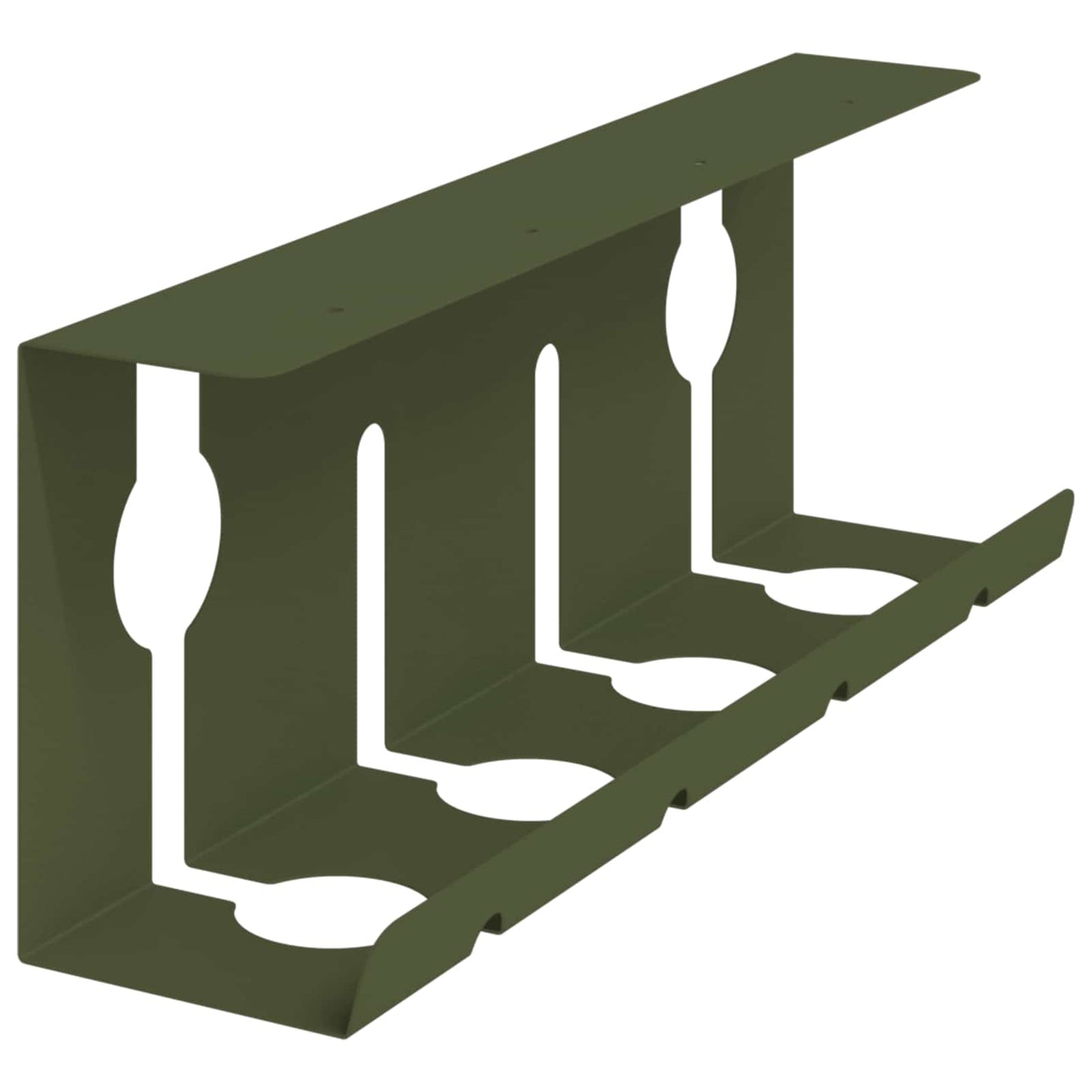 Unter dem Schreibtisch Kabelmanagement Tray 2 Stk. Olivgrün