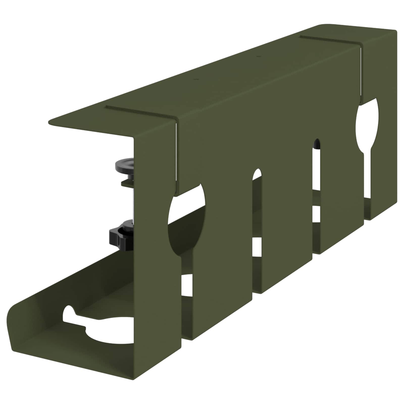 Unter dem Schreibtisch Kabelmanagement Tray 2 Stk. Olivgrün