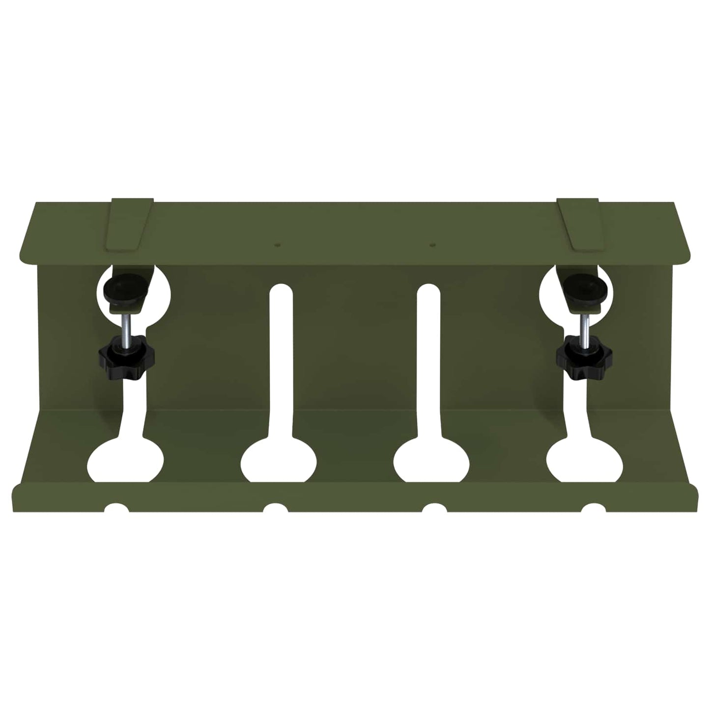 Unter dem Schreibtisch Kabelmanagement Tray 2 Stk. Olivgrün