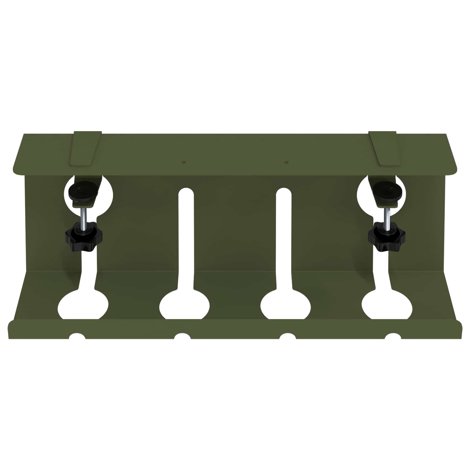 Unter dem Schreibtisch Kabelmanagement Tray 2 Stk. Olivgrün