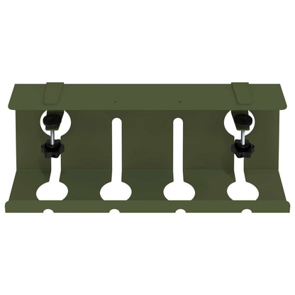 Unter dem Schreibtisch Kabelmanagement Tray 2 Stk. Olivgrün