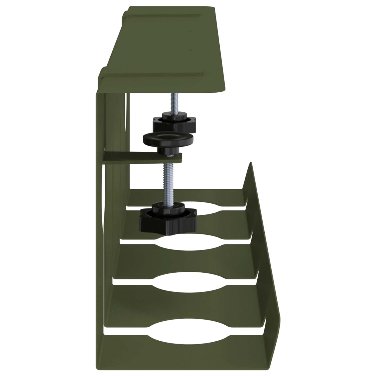 Unter dem Schreibtisch Kabelmanagement Tray 2 Stk. Olivgrün